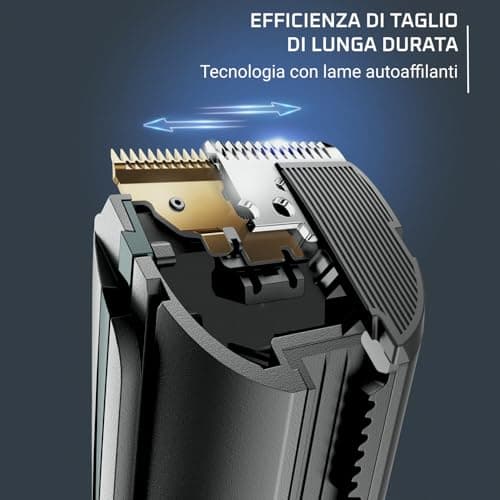 Rowenta Advancer Tondeuse à cheveux et tondeuse à barbe pour homme, 2 peignes réglables offrent 29 longueurs de coupe confortables, fonctionnalité TN5224 - Image 3