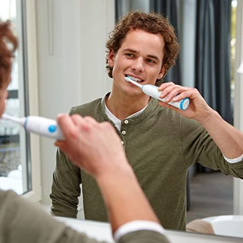 Philips Sonicare, Têtes de brosses à dents électriques soniques ProResults Standard, Blanc, Lot de 10, modèle HX6010/32 - Image 5