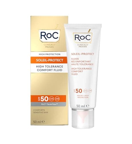 RoC - Soleil-Protect High Tolerance Comfort Fluid SPF 50 - Facial Moisturizer - Hypoallergenic Sunscreen - Sensitive Skin - 50 ml - Image 2