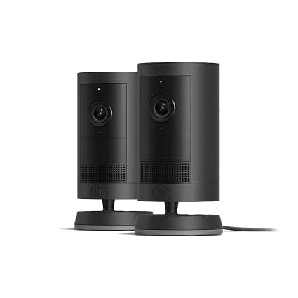 New Ring Outdoor Camera Plus (Plug-in) | 2K with Ring Vision I DIY Outdoor Security Camera | 24/7 Recording (plan required) | alternative to CCTV I 30-day free trial of Ring Home Plan I 2 cameras