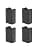Lot de 2 paires de balais de charbon pour moteur compatibles avec machines à café Siemens EQ EQ5 EQ6 EQ7 EQ8 4 x 6 x 10 mm - Image 2