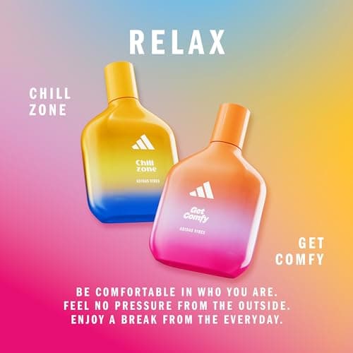 adidas Vibes Get Comfy Relaxing and Soothing Eau De Parfum - Unisex - With Warm Notes and Natural Essential Oils - 30ml - Image 8
