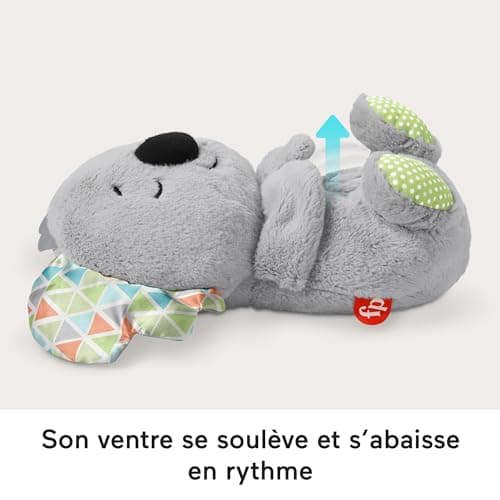 Fisher-Price Mon Koala Cuddles Bonne Nuit | Koala Plush Toy for Babies from Birth | Soft and Soothing Plush Night Light that Breathe and Lights | Baby Gift for Baby Girls or Boys, HBP87 - Image 4
