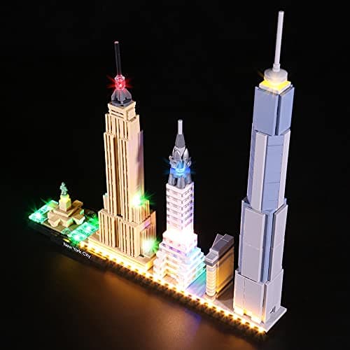 BrickBling LED Lighting for Lego Collectible Kit 21028 New York (Includes Lights Only) - Image 3