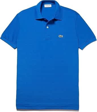 Lacoste L1212 Mens Classic Fit Cotton Polo Shirt Blue K1Q