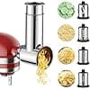 COFUN Stainless Steel Vegetable Cutter Accessory for KitchenAid Robot Pastry Cheese Grater Vegetable Grater with 4 Blades - Image 2