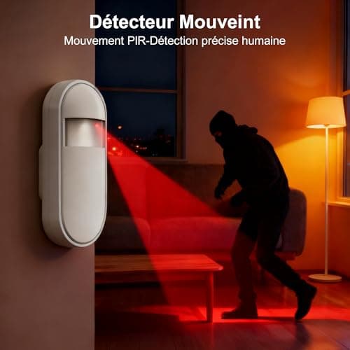 XUK Wireless Alarm System 4G/WiFi, Smart Security Alarm with Door/Window Sensors, Compatible with Alexa/Google Home, 24 Alarm with Siren, 10 Window and Door Sensors, 3 Remote Control - Image 7