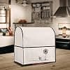 kwmobile Cover Compatible with KitchenAid 4.3-4.8 Liter - Protective Cover 14 x 14 x 8.9 Inches with 3 Pockets for Food Processor - Black-White - Image 3