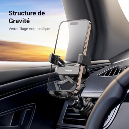 UGREEN Car Phone Holder Gravity Ventilation Door Smartphone Automobile Grille Air Vent Portable Car Mount Holder Compatible with iPhone 17 Pro Max Air 16 15 14 Galaxy S25 Ultra S24 - Image 7