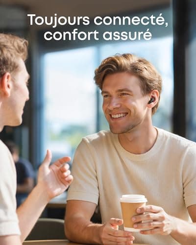 Soundcore Liberty Buds par Anker, Semi Intra-Auriculaires, ailettes Amovibles, Annulation de Bruit adaptative en Temps réel, Charge Rapide, Bluetooth sans Fil, Traduction, 30 h d’autonomie - Image 5