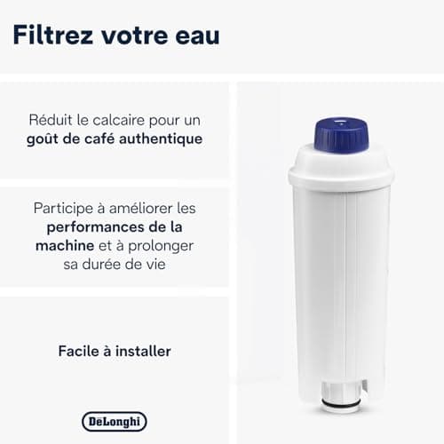 De'Longhi DLSC002 Filter Cartridge, Coffee Machine Water Filter, White - Image 3