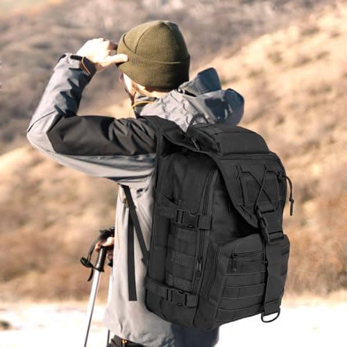 SHANNA Military Backpack, 35L/50L Large Volume Multifunctional Backpack, Trekking Army Molle Assault Pack Tactical Combat Pack for Outdoor Hiking Camping Fishing Hunting Emergency Bag - Image 8