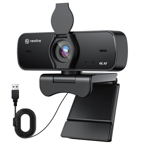 4K Webcam for PC with 2 Mic and Sony Sensor, New Upgraded Autofocus, 30fps, Light Correction, with Privacy Shutter, USB Full HD Webcam for Streaming Laptop Mac Skype - Image 2