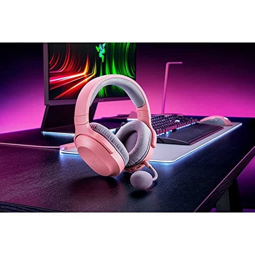 Razer Barracuda X - Multiplatform Wireless Gaming Headset (USB-C Multiplatform Wireless Connection, Lightweight 250g Headphones, 40mm Speakers, Up to 20 Hours Battery Life) Pink Quartz - Image 3