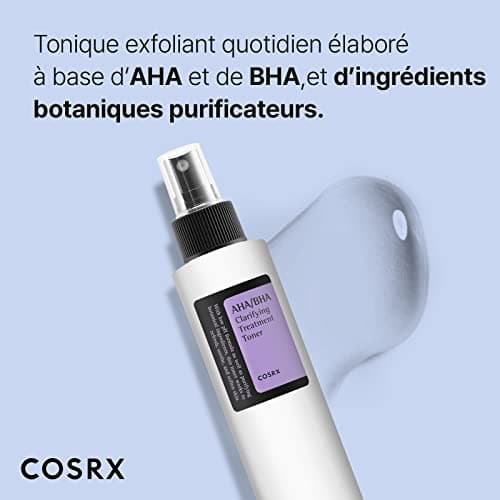 Cosrx AHA/BHA Clarifying Treatment Toner | Lotion Tonique Toner exfoliant pour le visage pour les points blancs, les pores et la peau inégale | 150 ml / 5,07 fl.oz - Image 3