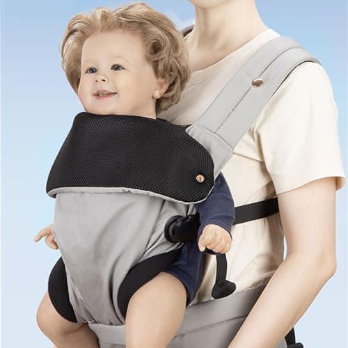 Écharpe Porte-Bébé | Équipement Léger Ajustable Et Ergonomique Pour Sorties | Sac à Dos de Randonnée Porte-Enfant - Pour Papa Maman Randonnée Voyage Avion Activités Quotidiennes Parentalité Portage - Image 3