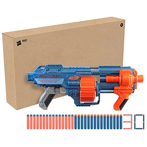 Nerf Elite 2.0, Shockwave RD-15 Blaster, 30 Nerf Darts, Rotary Barrel 15 Darts, Customizable - Image 3