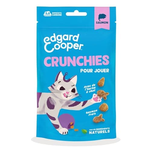 Edgard & Cooper Cat Treats, Salmon Crunchies (1x50g), Grain Free, Rich in Fresh Meat, with Catnip, Natural Ingredients, No Sugar Added - Image 3