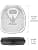 Geekria Shield Headphone Case Compatible with Sony WH-CH720N, WH-CH520, WH-1000XM4, WH-1000XM3, Replacement Hard Shell Travel Carrying Case with Cable Storage (Dark Grey) - Image 6