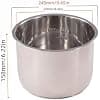 1 x Stainless Steel Internal Pot for Instant Pot 6 Quart IP-POT-SS304-60 - Image 3