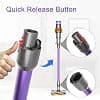Extension Tube for Dyson V10 V11 V15 V8 V7 Vacuum Cleaner, Extension Tube Accessory Quick Release Extendable Wand, 72cm - Purple - Image 4