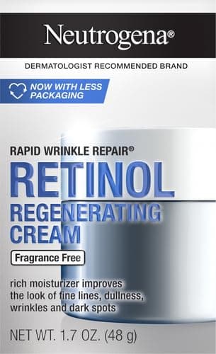 Neutrogena Rapid Wrinkle Repair Retinol Cream with Hyaluronic Acid, Anti-Wrinkle Cream, Moisturizing Cream, Remove Dark Spots for Face, Day and Night Cream 48.3 g - Image 4