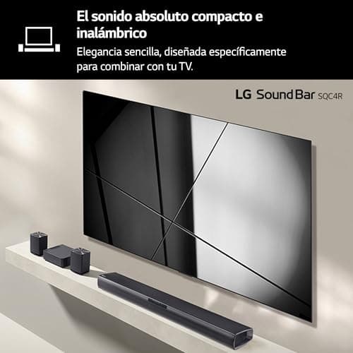 LG SQC4R Barre de Son Intelligente, 220 W, 2.1 canaux, Son Surround Dolby Digital avec Basses puissantes, Large connectivité, HDMI, Bluetooth, USB, entrée Optique et Application Android/iOS, Noir - Image 4