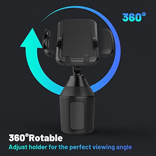 SEEKONE Universal Car Mobile Phone Holder Cup Holder for Smartphone, Suitable for All Smartphones with a Size Between 5.5 and 10 cm - Image 6