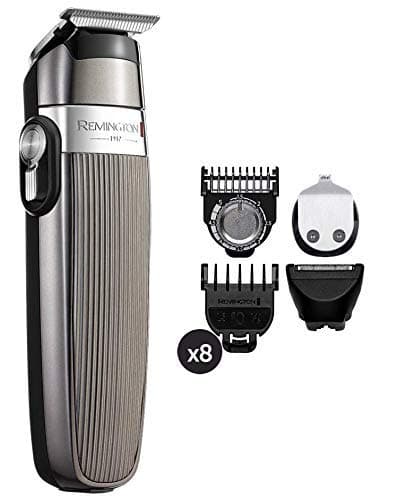 Remington Beard Trimmer [Multifunction Hair] Heritage (Premium Vintage Design, Precise, Self-Sharpening Stainless Steel T-Blades, 11 Accessories: 8 Combs 3-25mm, Wet&Dry) PG9100 - Image 5