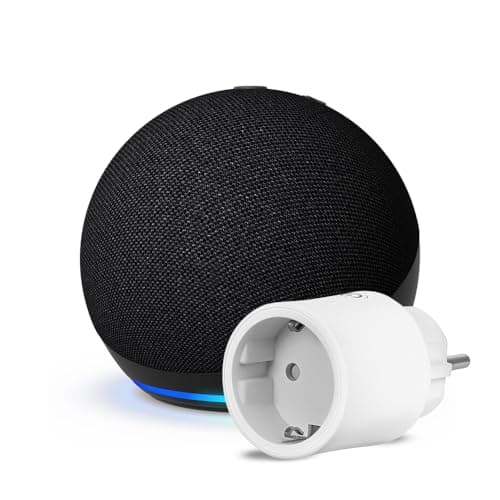 Echo Dot (5e génération) | Anthracite + OSRAM SMART+ Prise intelligente avec Matter, Fonctionne avec Alexa - Kit de démarrage Maison connectée - Image 2