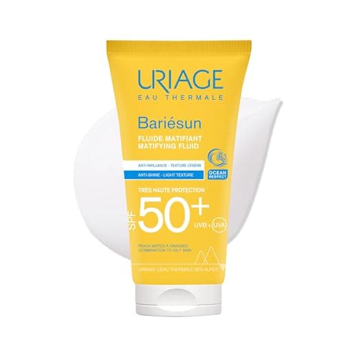 Uriage Bariesun Mattifying Fluid SPF50+ - Mattifying and Regulating Excess Sebum - Light Texture - No White Traces, Water and Sweat Resistant - For Combination to Oily Skin - 50ml - Image 3