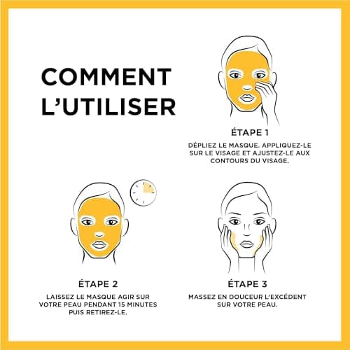 GARNIER Skin Active - Lot De 5 Masques Tissu Booster D'Éclat - Illumine, Hydrate & Repulpe La Peau - Vitamine C Et Acide Hyaluronique - Vegan & Cruelty Free - Peaux Ternes - x5 - Image 7