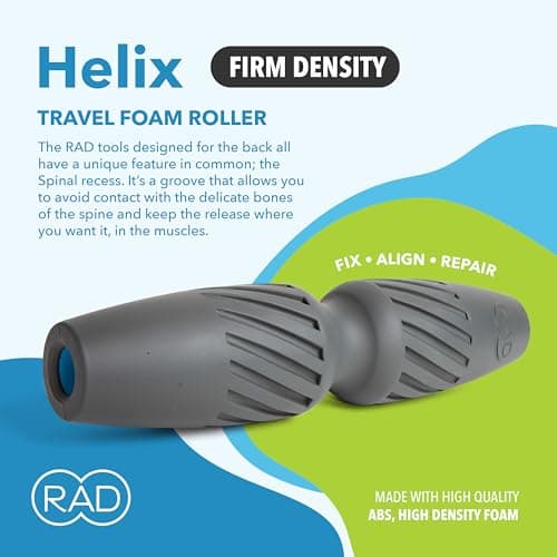 RAD Helix High Density Foam Myofascial Release Tool I Self-Massage Mobility and Recovery Roller - Image 6