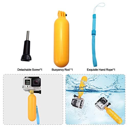 SHOOT 10 in 1 Accessories Pack Kit Selfie Stick for GoPro Hero 13/12/11/10/9/8/7/6/5/Fusion Crosstour Campark New APEMAN WiMiUS TecTecTec YI AKASO Campark Victure - Image 8