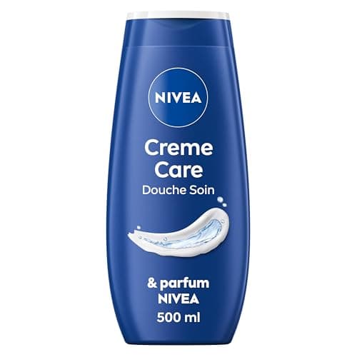 NIVEA Crème de douche Soin (1 x 500 ml), enrichie à l’Huile de pépin de Raison & Amande douce, Soin corps hydratant qui nettoie respecte et renforce le microbiome pour peaux sèches - Image 3