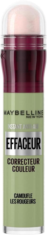 Maybelline New York- Instant Effaceur - Correcteur de Couleur - Corrige les Rougeurs, Cernes, Taches et Imperfections - Tenue Longue Durée 12H - Teinte : Vert - 6,8 ml - Image 1