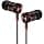 Headphones, High Definition, Anti-Noise, Very Good Low Designed for iPhone, iPod, iPad, MP3 Players, Samsung Galaxy, Nokia, HTC, EXC. 120 x 1 x 1 cm, Black and Red - Image 2