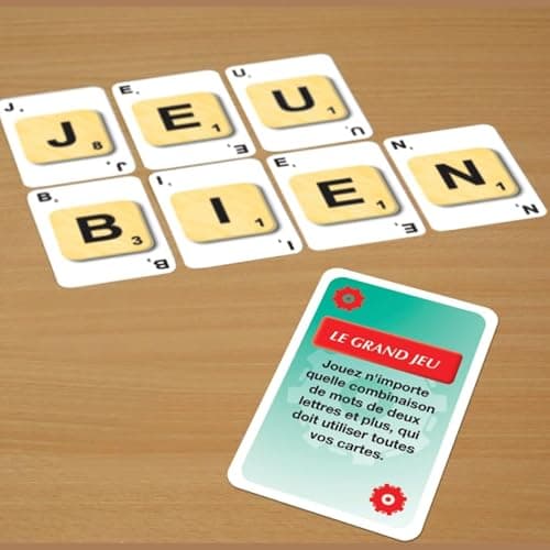 Megableu - Scrabble in Cards - Redefine the Fun of Letters Game with Innovative Cards - Classic Board Game for Adults & Children from 10 Years Old - 3 Modes - 2 to 4 Players - French - Image 4