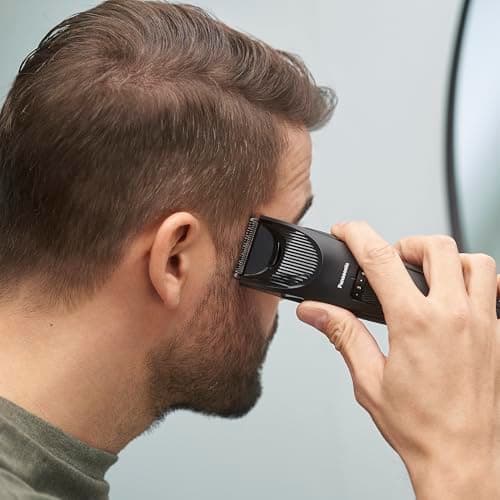 Panasonic ER-SC40-K803 Tondeuse à Cheveux pour Hommes, Portable Sans Fil et Étanche, Lames Supérieures, 20 Longueurs Réglables, 1 Accessoire, Avec ou Sans Fil, Indicateur de Batterie LED, Noir - Image 6