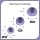 Samsung Galaxy Buds 2 Earbuds, 3 Pairs Small Medium Large Replacement Silicone Eartips for Samsung Galaxy Buds 2 - Light Purple - Image 4