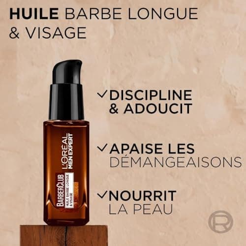 L'Oréal Men Expert BarberClub Beard + Face + Hair Kit for Men - 3-in-1 Cleanser + Long Beard Oil + Styling Cream - Cedarwood Essential Oil - Set of 3 Products - Image 6