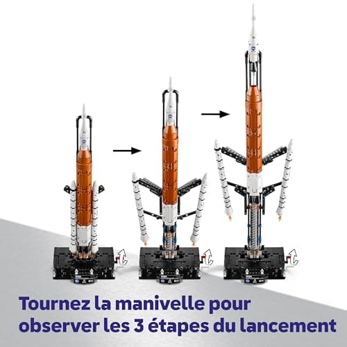 LEGO Technic La Fusée SLS NASA Artemis - Jouet Interactif STEM avec 4 Astronautes & Fonction de Séparation - Idée de Cadeau d'anniversaire pour Garçon ou Fille dès 9 Ans 42221 - Image 4