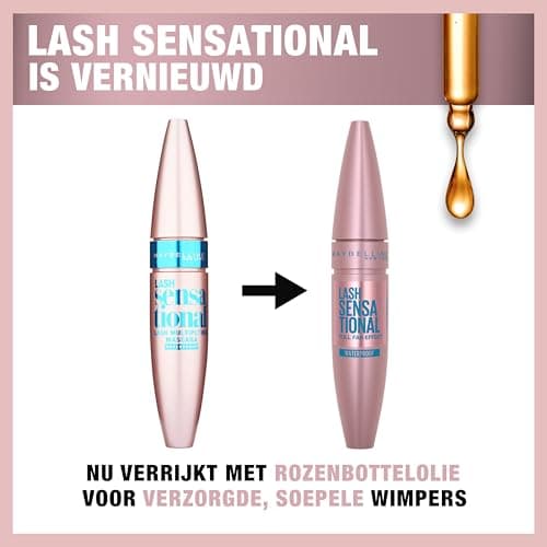 Maybelline Lash Sensational Full Fan Effect Mascara Black Waterproof 10ml - Image 7