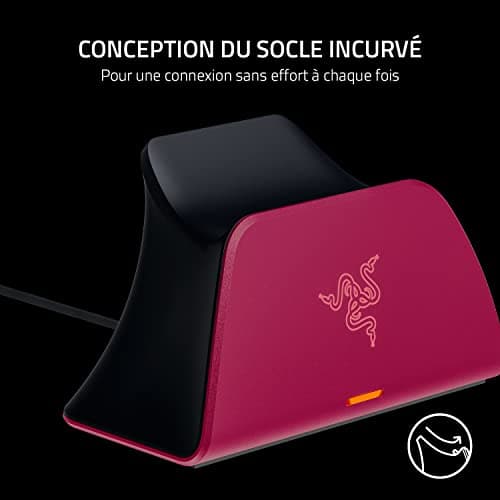 Razer Quick Charging Stand for PS5 Controller (Fast Charging, USB Powered, One-Hand Navigation) Midnight Black - Image 4