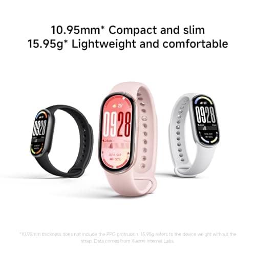 Xiaomi Smart Band 10, Montre Connectée, Boîtier alu, Suivi d'Activité, Écran AMOLED 1.72'', Autonomie 21 Jours, Charge Rapide, Suivi santé & Sommeil,150+ Sports, iOS & Android, 5 ATM, Boussole - Image 7