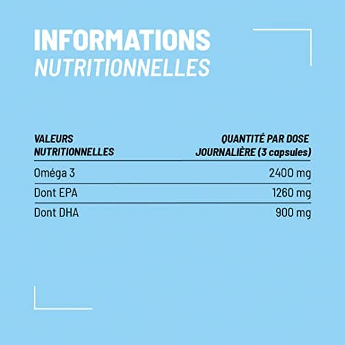 Omega 3 3000mg | Complément Alimentaire Défense | Huile de Poisson labélisée | Haute Concentration en EPA et DHA | Hautement Biodisponible | 90 gélules | Cure de 1 mois | Made in France | Nutripure - Image 8