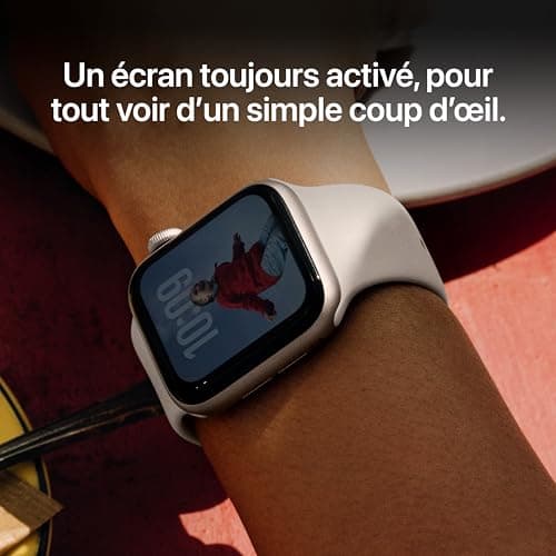 Apple Watch SE 3 [GPS 40mm] Smart Watch with Starlight Case and Starlight Sport Bracelet Activity / Sleep / Heart Rate Monitor Always On Screen - Image 6