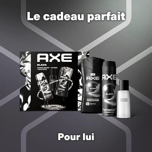 Axe Coffret Homme - Black - 1x Déodorant 200ml & 1x Eau de Toilette 100ml & 1x Gel Douche 250ml - Image 6