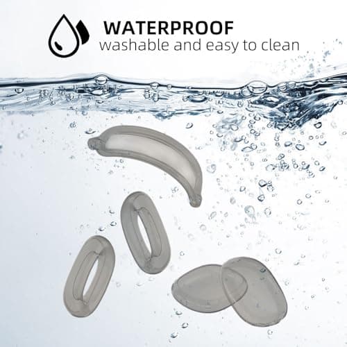 Fycyko 3 in 1 Case Compatible with Airpods Max (2024/2020), Transparent Silicone Cover, Perfectly Fits Apple AirPods Max Accessories - Transparent Black - Image 7