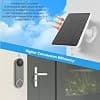 Solar Panel Power Supply for Google Nest, Eufy Doorbell 2K, IP66 Waterproof Solar Panel with 5V 10W Cable, for Ring Video Doorbell 2, 3, 3+, 4 Plus - Image 6